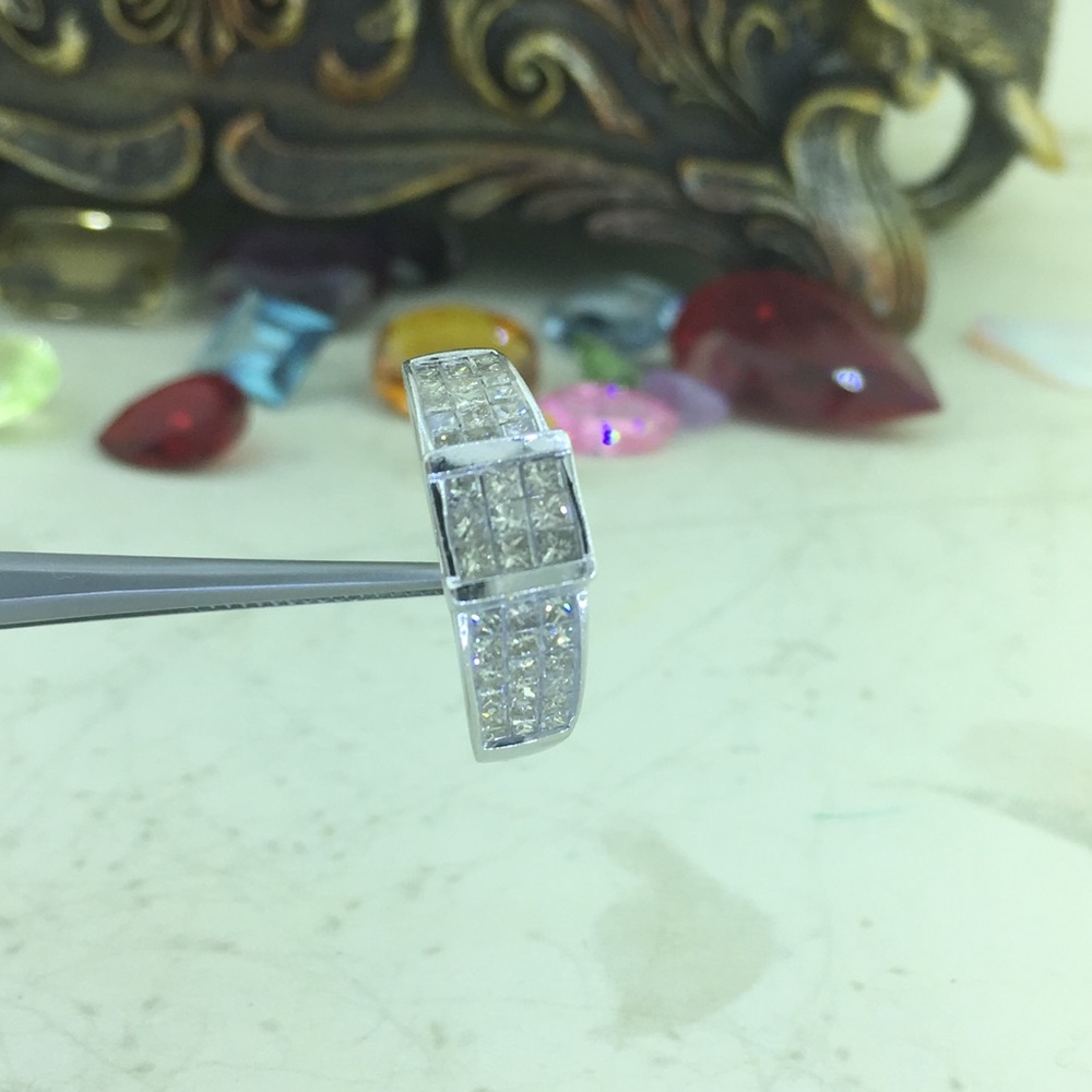❤️ 1.0CT Princess Cut diamond 14k Ring - Picture 2 of 8